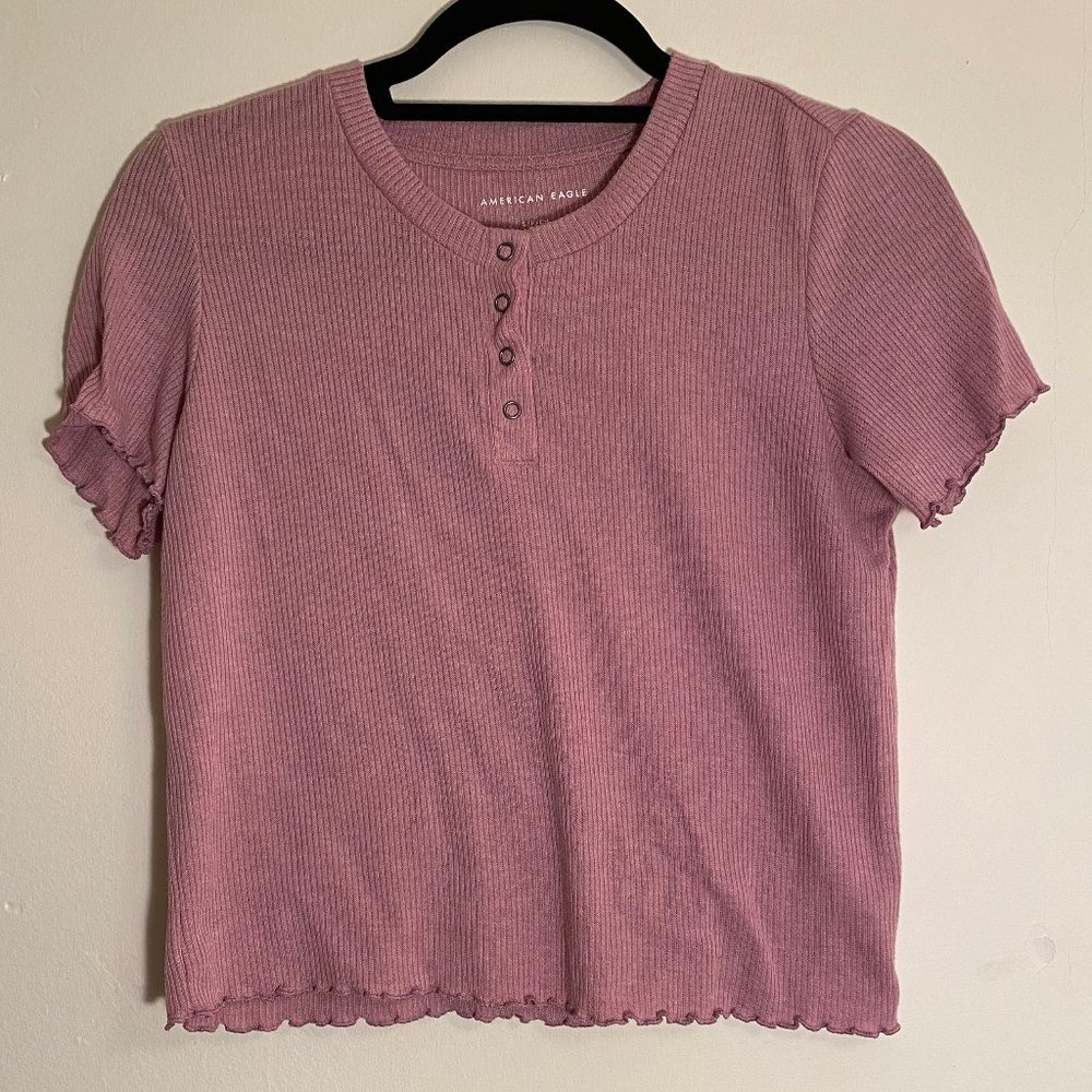 Light pink ribbed Tshirt